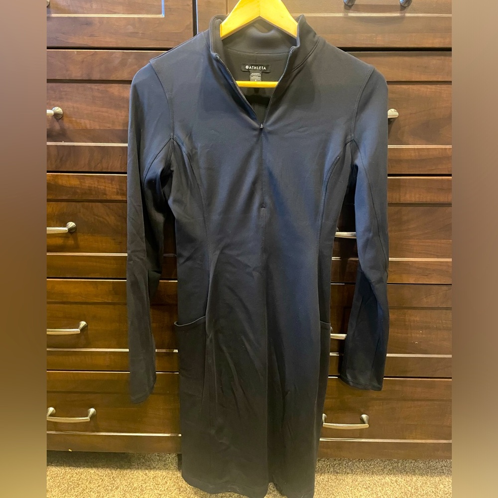 Athleta half zip dress
